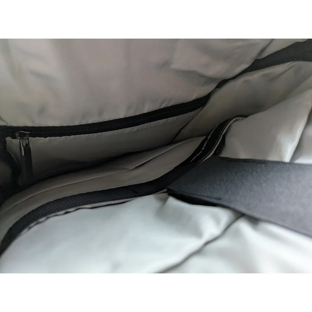 Lexon Tera Luca Artioli Black Grey Backpack City Style Sleek Men's Laptop Bag